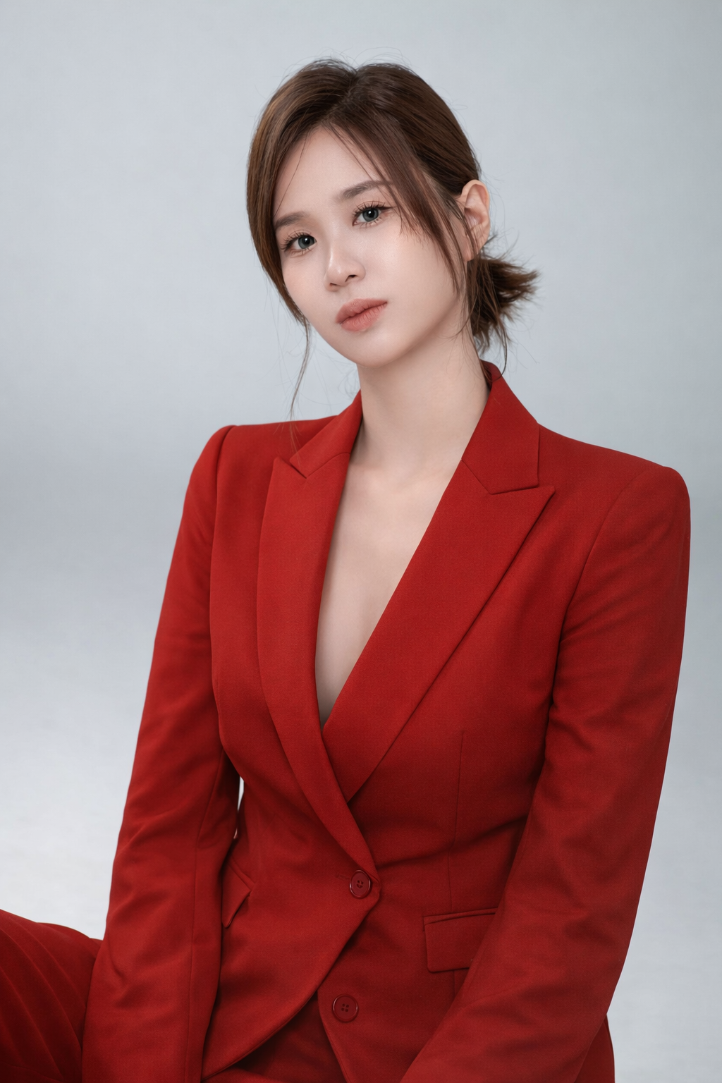 Angel 红色西装好运教练形象